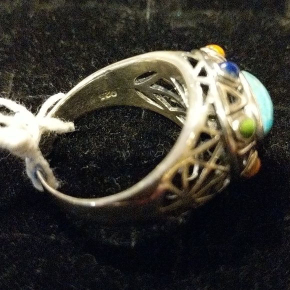 Southwestern Arizona Turquoise Ring Size 10 - Picture 6 of 7